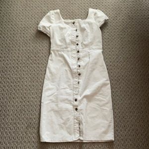 White corduroy dress from bohme
